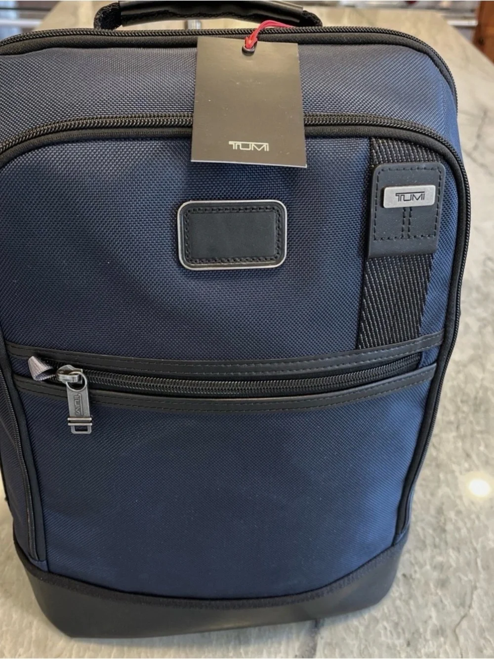 Tumi Navy Ballistic Nylon Laptop Backpack